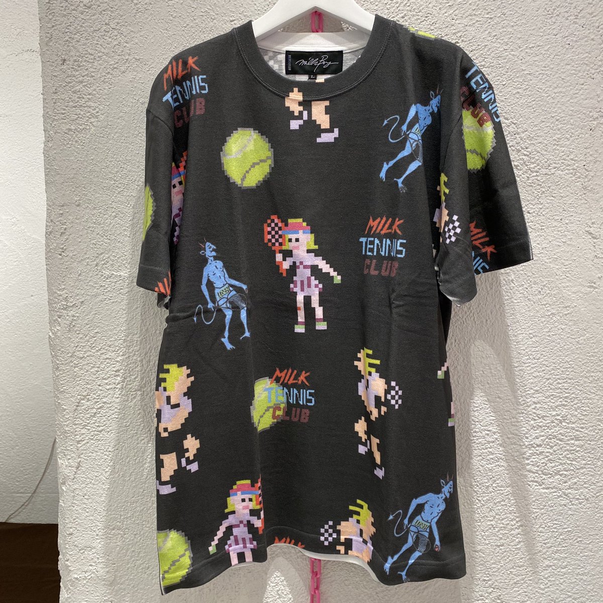 land_osaka's tweet photo. 【ARCADE TENNIS TEE】
color:ホワイト/ブラック
size:L/2XL
#milkboy
#landbymilkboy
#arcade
#arcadetennis
#tennis
#devil
#sports
#tshirt
#2020spring
#umeda
#umedaest https://t.co/B3PkIaGcE8