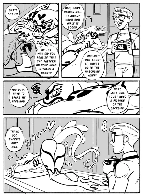 AHHHHH THANK yoU SO MUCH FOR GIVING ME MY FIRST FANFICTION!!!! ahhh it was so FUCKIN CUTE! And it has inspired me to make this as a small addition to the story HAHA!

Richie gets his First Alien Pin-up! ??? https://t.co/2nMNQv7qmW 