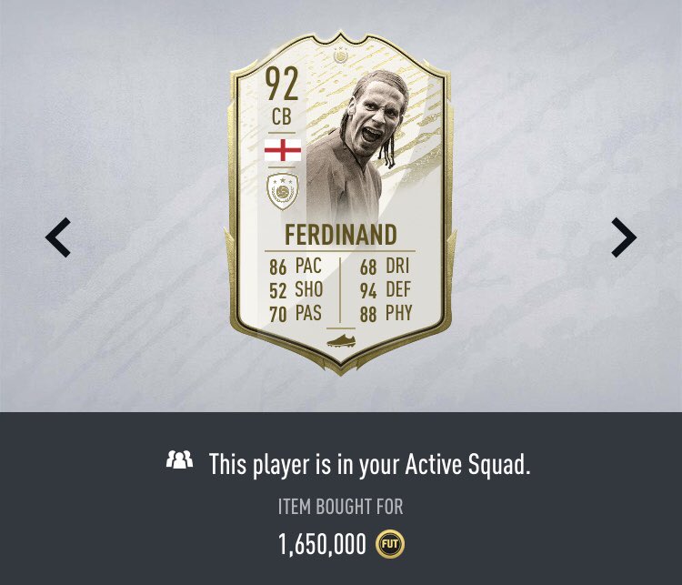Piquelme21's tweet image. Moments Icon Giveaway 😎

Rio Ferdinand 🏴󠁧󠁢󠁥󠁮󠁧󠁿 🔥 

To enter: 

Retweet ✅ 

Follow @Piquelme20 ✅ 

Winner will be drawn on July 5th 

*Will be listing for snipe* (Min 100k needed)

#FIFA20 #ThreeLions
