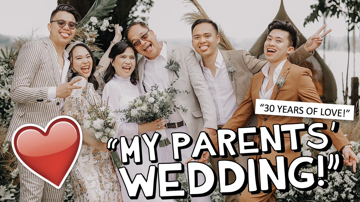 kimpoyfeliciano's tweet photo. "MY PARENTS' PEARL WEDDING ANNIVERSARY!!" ❤️💍 30 YEARS OF LOVE! 😭 https://t.co/PsrF6R4zPp https://t.co/11kQQwv7uy
