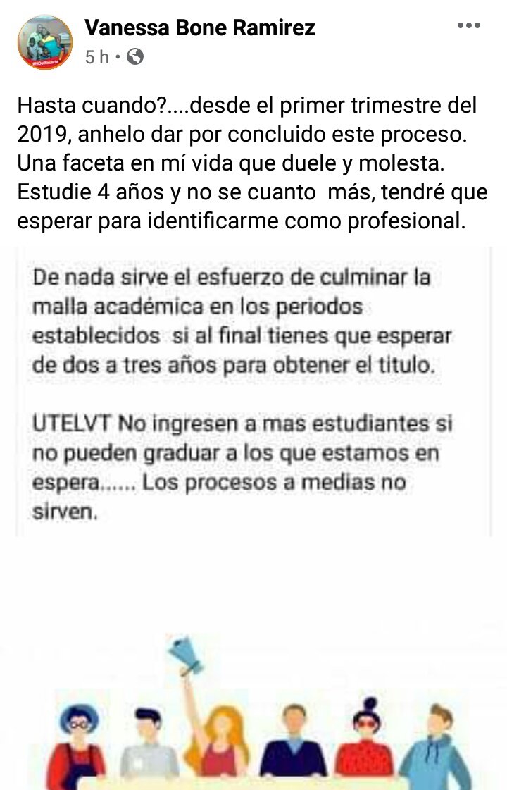 voltergodoy's tweet photo. @ces_ec @Vice_Ec @Educacion_Ec @EduSuperiorEc @Caces_Ec @DDHH_Ec . Estudiantes que a 2 años de haberse incorporado no reciben su título. Esta es la realidad de la Universidad técnica Luis Vargas Torres de Esmeraldas. Los estudiantes están a la merced de nadie. https://t.co/VqpprvvA5G