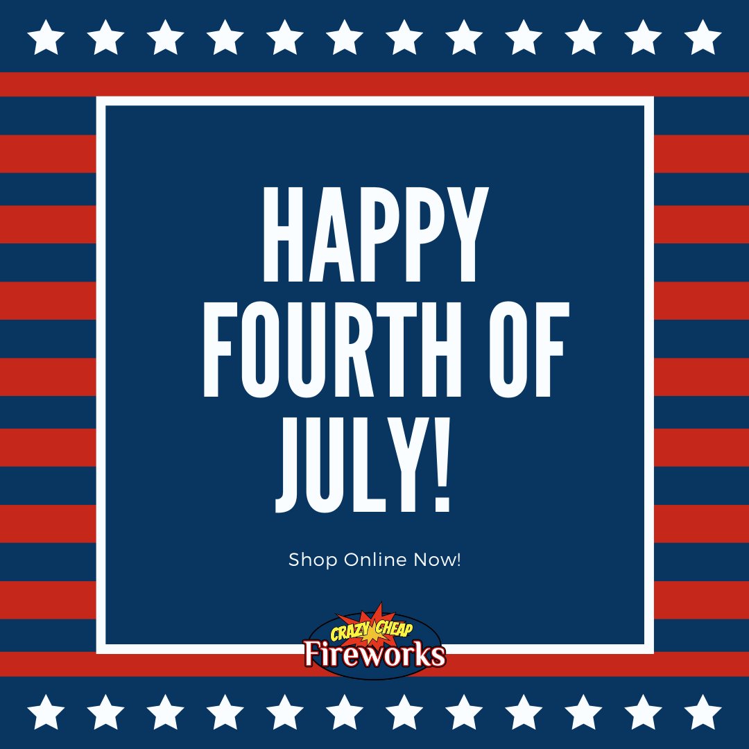 CrazyCheapFrWrk's tweet photo. Happy 4th of July Everyone! #Fireworks #4thofJuly https://t.co/mEMLVzMgrB