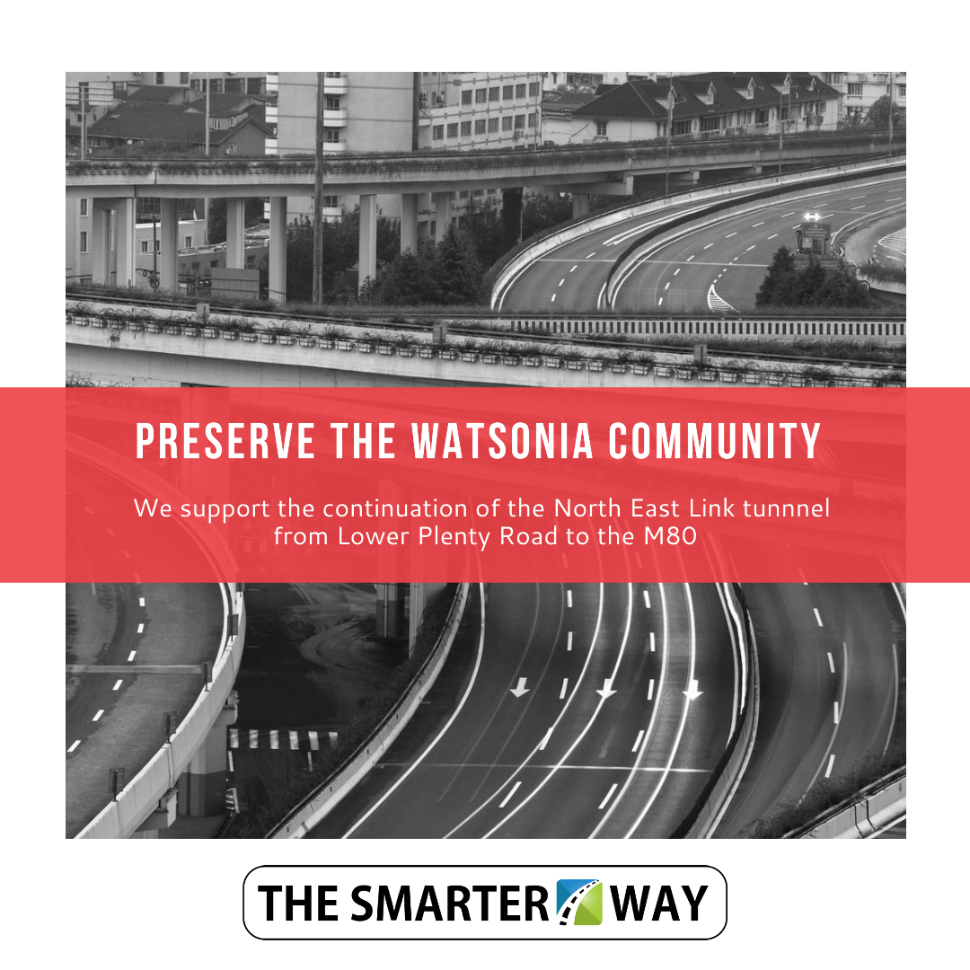 way_smarter's tweet photo. The people support the North East Link, but the North East Link doesn't support us.
Listen to Hesham Mobarek from the Watsonia Traders Associations take on the proposal:
https://t.co/DLoTAy0u75
#TheSmarterWay #TunnelNotTrench https://t.co/q8HqtkKEPh
