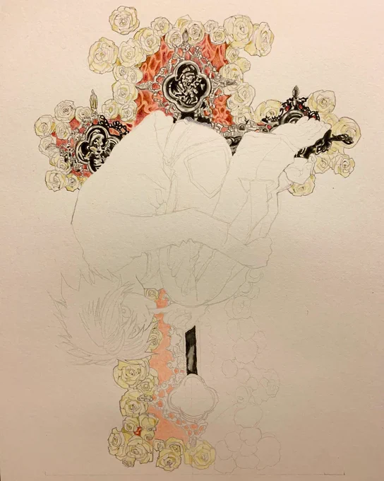 エル 20% #デスノート #模写 #お絵描き