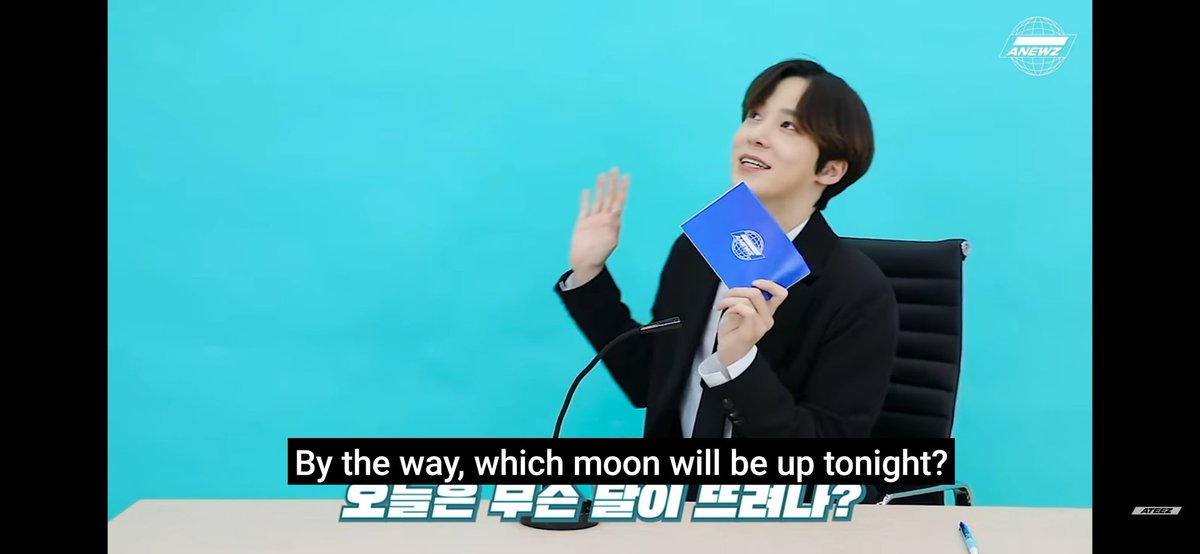 the upcoming posts are based on ateez a to z contentsanewz: yunho said that there were MANY spoilers in their previous contents & on the crescent fan meeting then proceed to asked "which moon will be up tonight?""moon" really plays a big role in loonateez universe