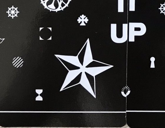 the nautical star represents the north star, historically what sailors would use to navigate. it is meant to represent staying on course and considered good luck to always help a sailor come home safely. a dark-and-light star like this is used to represent a compass rose