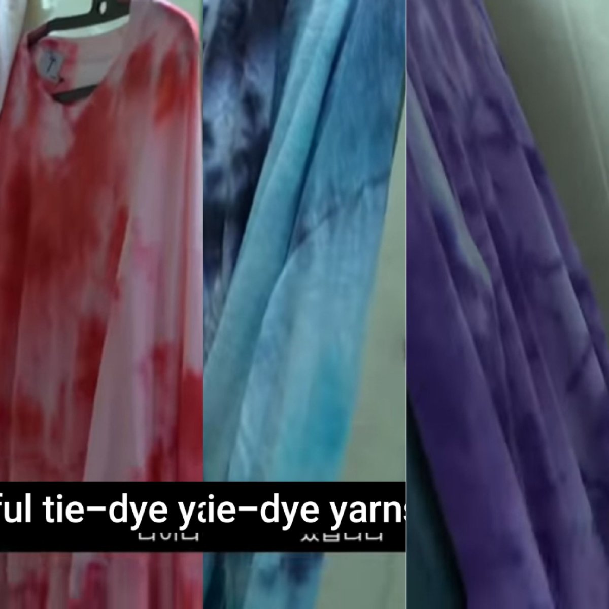 oec x ateez pt.3by. hongjoong's black & white cover also has oec's color as one of the backgrounds and on the behind the scenes, only red, blue, purple colors have each tie dye shirts 