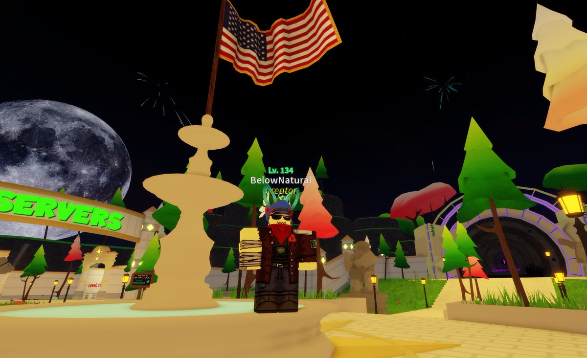 Belownatural On Twitter Happy Independenceday Enjoy Some Fireworks And An American Flag In The Lobby - roblox belownatural twitter