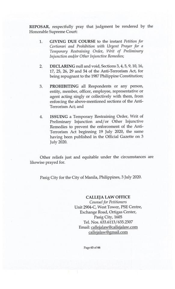 anjocalimario's tweet photo. BREAKING: First petition challenging constitutionality of Anti-Terrorism law filed before Supreme Court. @cnnphilippines https://t.co/K7VIqcepdx