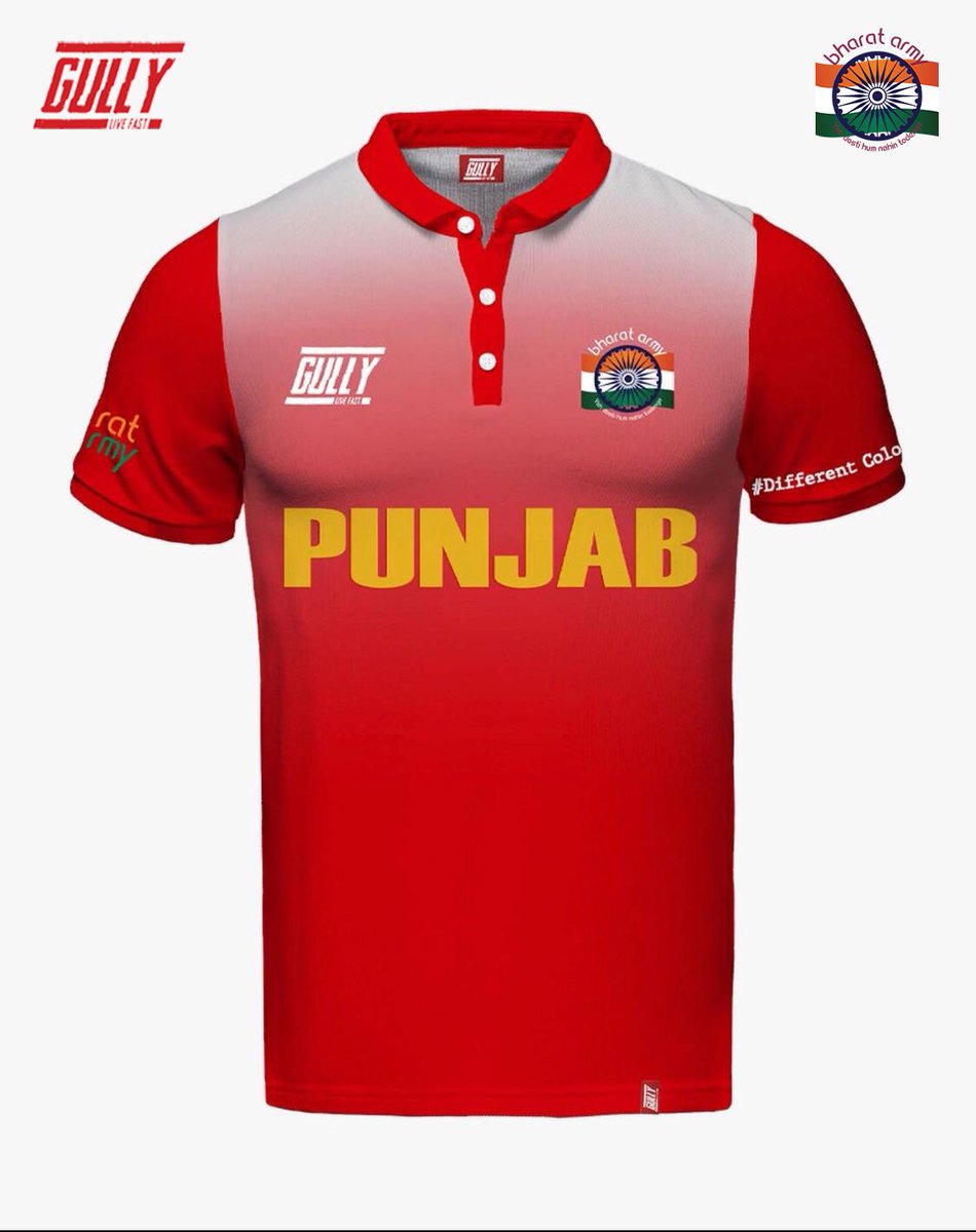 thebharatarmy's tweet photo. ๐ฅ P U N J A B : SAME GAME JERSEY by Gully x Bharat Army.
Visit https://t.co/Kf7TDBeOvH to view the full range.
#BharatArmy #GullyLiveFast #KLR #COTI ๐ฎ๐ณ https://t.co/FZKp6mRPzz