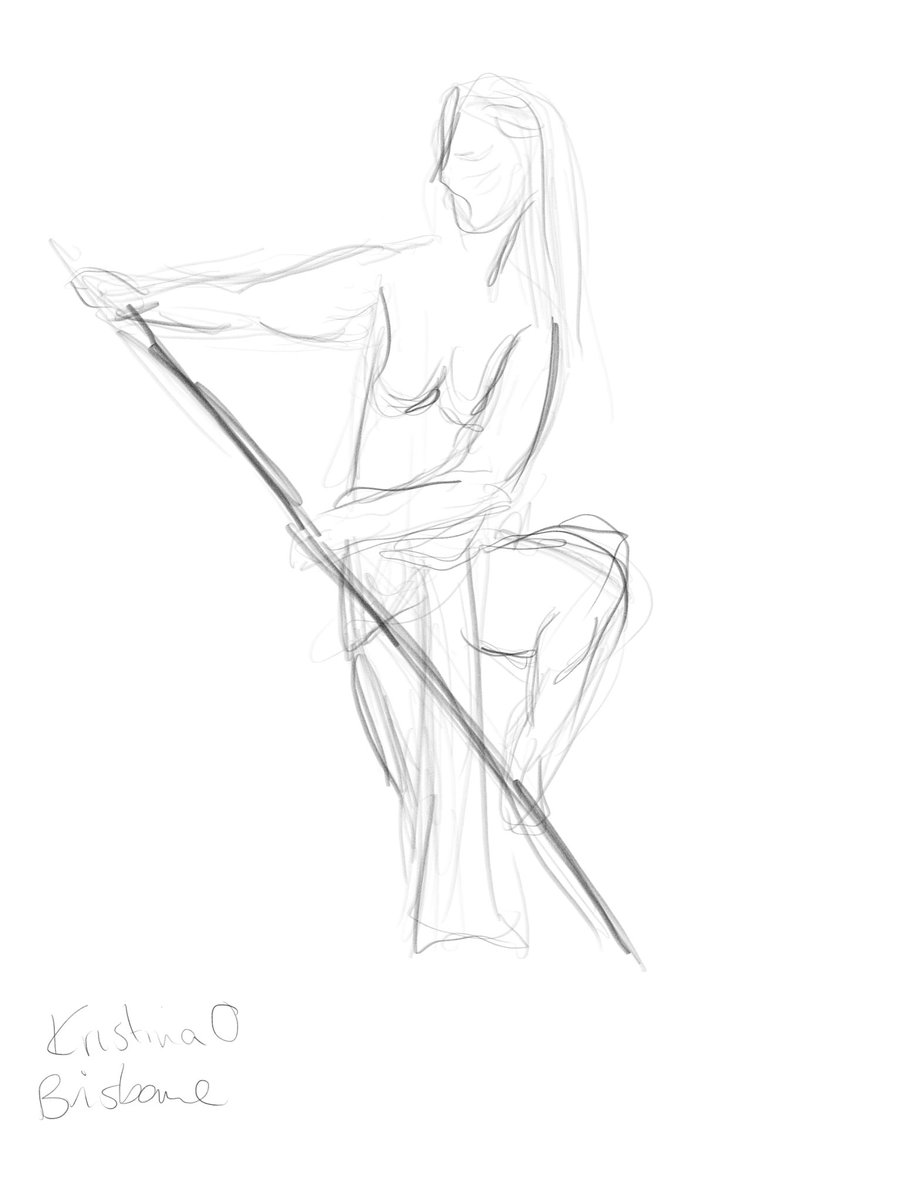 KrisoftheChoc's tweet photo. #SBSLifeDrawingLive. 7 mins and still this is all I managed 😂 https://t.co/Do8ABGdrkJ