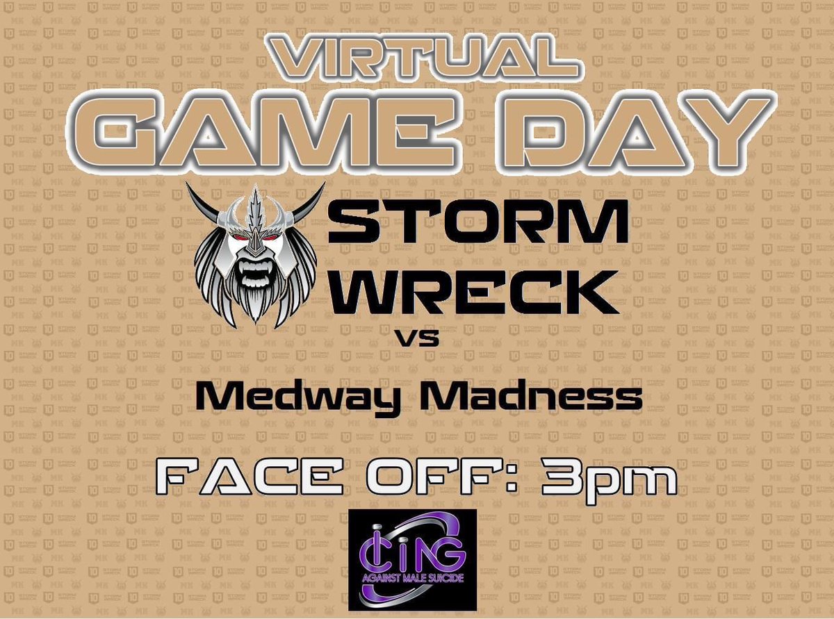 It's GAME DAY.... kind of!
Our first game in the Icing Against Male Suicide Virtual Cup faces off at 3pm today.
Give the Facebook page a follow and vote for us once the game starts.
Each game lasts for 1 hour.
Remember every 20 votes = 1 goal for us.
