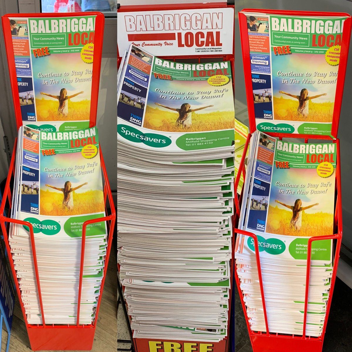 BalbrigganL's tweet photo. The Latest edition of your Community Local magazine BALBRIGGAN LOCAL JUNE ‘20 is now available to pickup at Moriarty’s Supervalu, Tesco Millfield S/c and Dunnes Stores, Castlemill S/c. Check out our new website https://t.co/nytUab6xHH Enjoy. https://t.co/TiToCKQ8lj