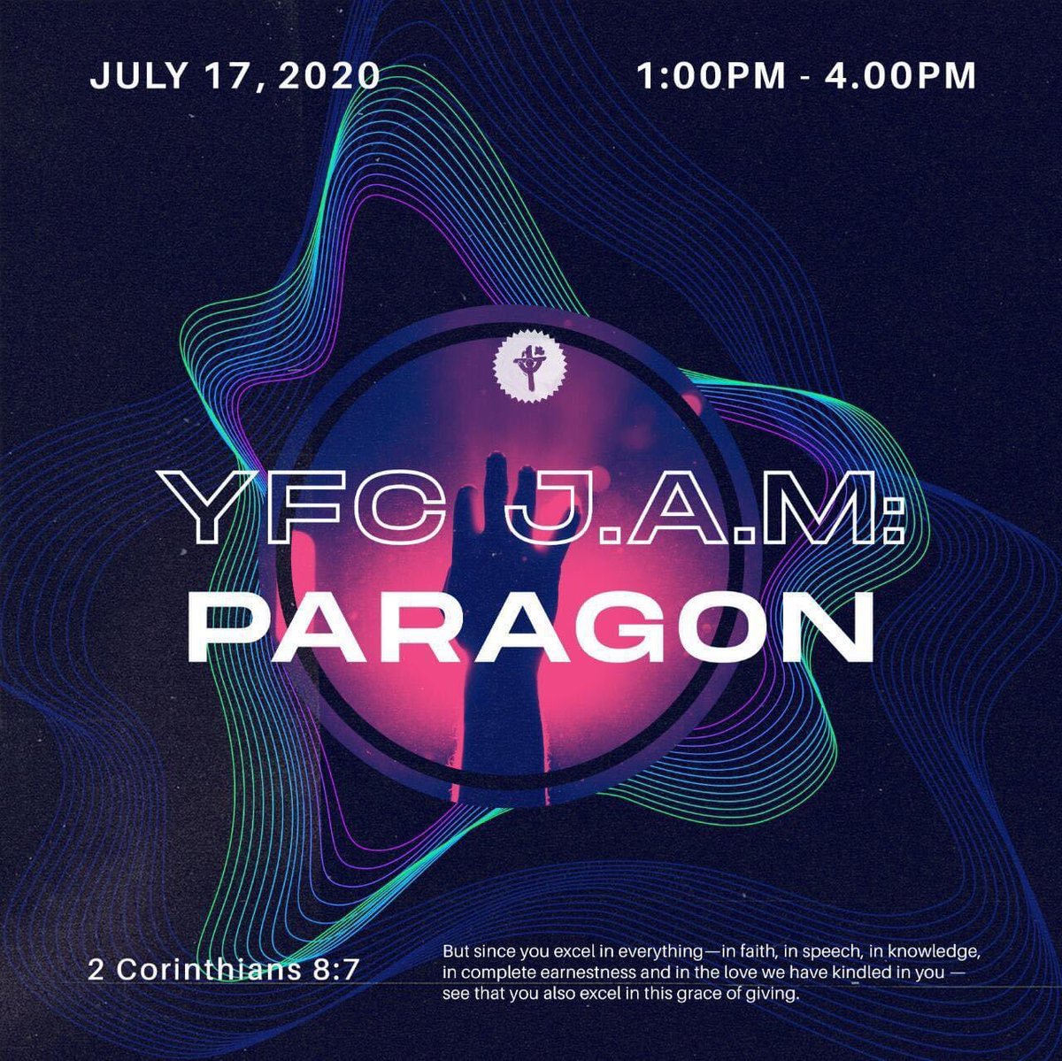 cfcyfcuae's tweet photo. YFC JAM: PARAGON
paragon
/ˈparəɡ(ə)n/

- a person or thing viewed as a model of excellence.

Are you ready for the next YFC JAM?! We are so excited to see you once again this month for another afternoon of praise &amp; worship. 💛

//

#YFCJAM
#YFCJAMPARAGON
#YFCUAE https://t.co/JOfCvx0xGM