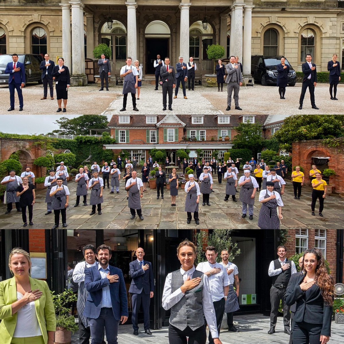 As we begin to reopen our hotels today I would like to thank our brilliant teams, patient suppliers and loyal guests for their continued support. As ever the #hospitalityindustry that we all love has provided the most incredible network to share problems and solutions #goodluck