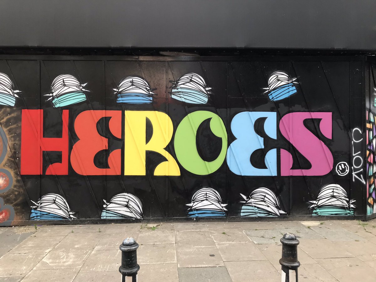 martin1smith2's tweet photo. Street artists DRT, Nathan Bowen, Deanio, Tasnim and Clok pay tribute to the NHS and all health workers.
#StreetArt #NHS #NHSThankYou #DRT #NathenBowen #Deanio #Tasnim #Clok https://t.co/0MjJHw4j6Y