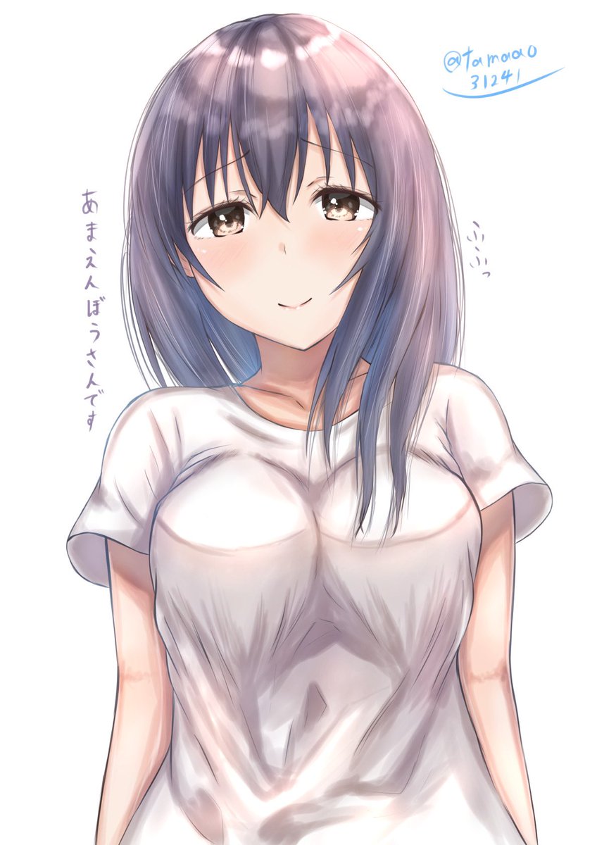ট ইট র たま青 描きアンケートから藤原肇ちゃん描きました 今回は膝枕してもらいました 藤原肇 デレステ