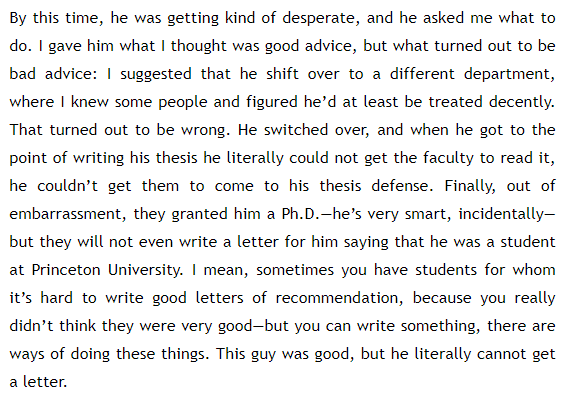 and this great short piece by chomsky recounting what was done to norman before the dershowitz affair, as a student:  https://chomsky.info/power01/ . his own professors and the entire university ostracized him. the title captures it: "The Fate of an Honest Intellectual". some excerpts: