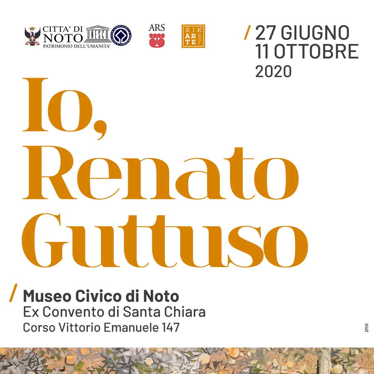 galleriadebonis's tweet photo. "Io, Renato Guttuso", una mostra monografica al Museo Civico di Noto che vede protagoniste molte nostre opere.
Visitabile ogni giorno fino all'11 ottobre. Non perdetela, è stupenda! https://t.co/ZIbKGWu0nz