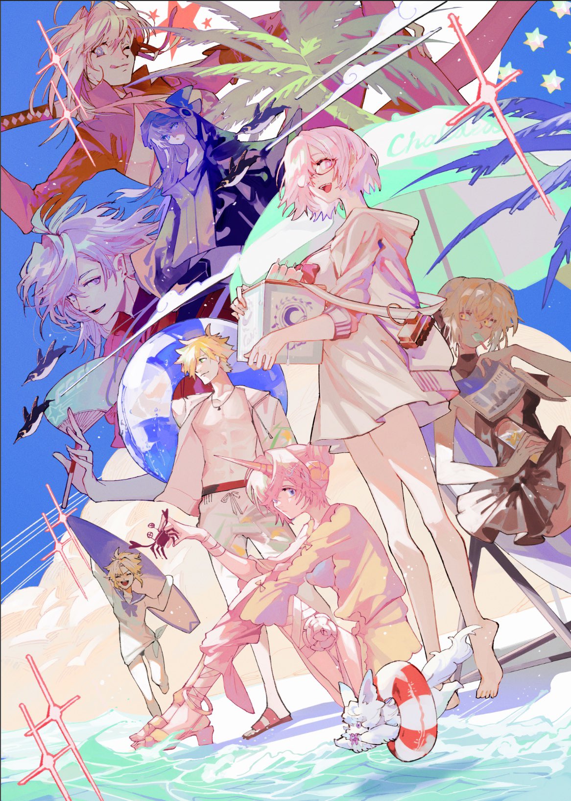 𝗧𝗔𝗞𝗢𝗟𝗘𝗚𝗦 えんど 今年も夏が楽しみですね 先輩 星海社様から7 12発売の Fate Grand Orderアンソロジーコミックstar Relight 4巻の表紙イラストを描かせていただきました T Co Mxmk1ukckf よろしくお願いします