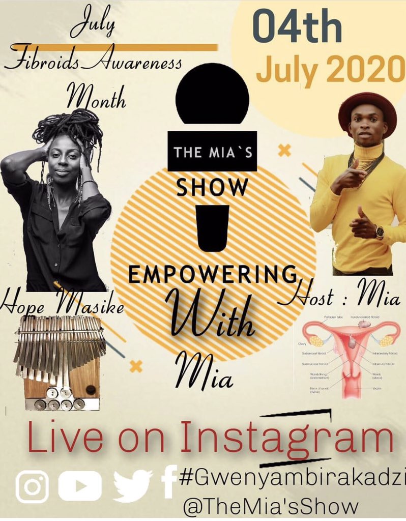 HopeMasike's tweet photo. Interview time!
Itβs #fibroidawarenessmonth and today I get interviewed by @AdvanceSimango on the #miashow via Instagram. Tune in; its going to be fun π€ππΎ
#fibroids #fibroidsawareness #fibroidchat https://t.co/vlLo6cHi5V
