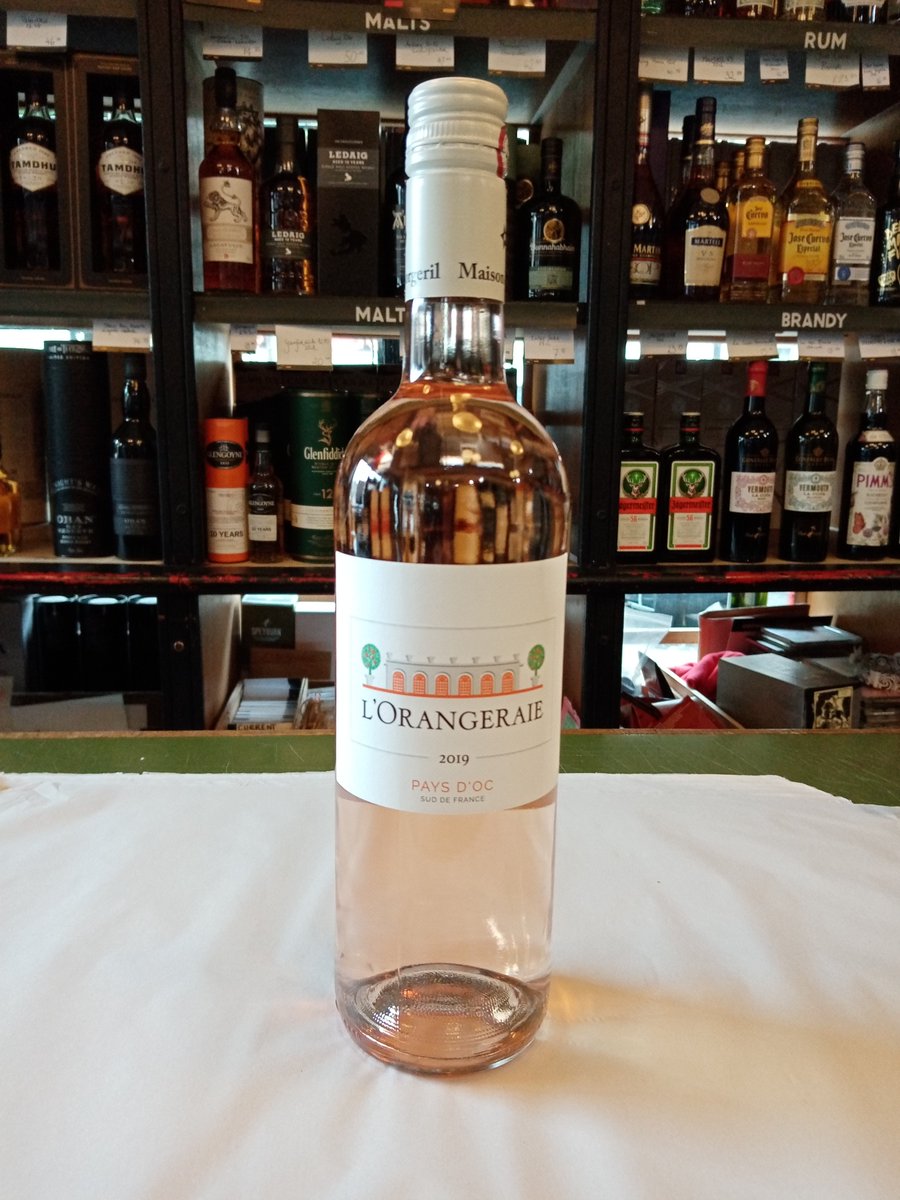 The weather is shocking, so what better way to brighten your mood than with a bottle of pink wine? Our new and very pale French rose is just £10 and it has a most attractive label!