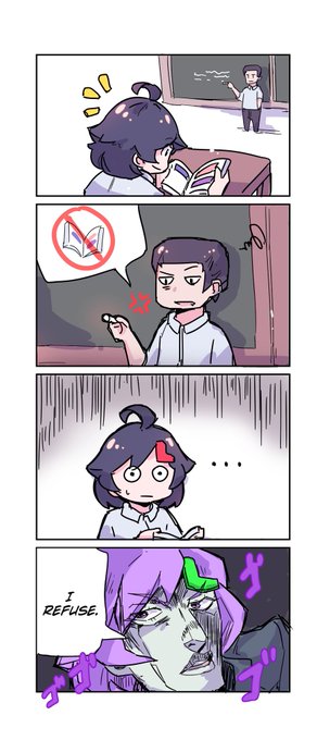 Just a random 4 koma
#RedCometDrive 