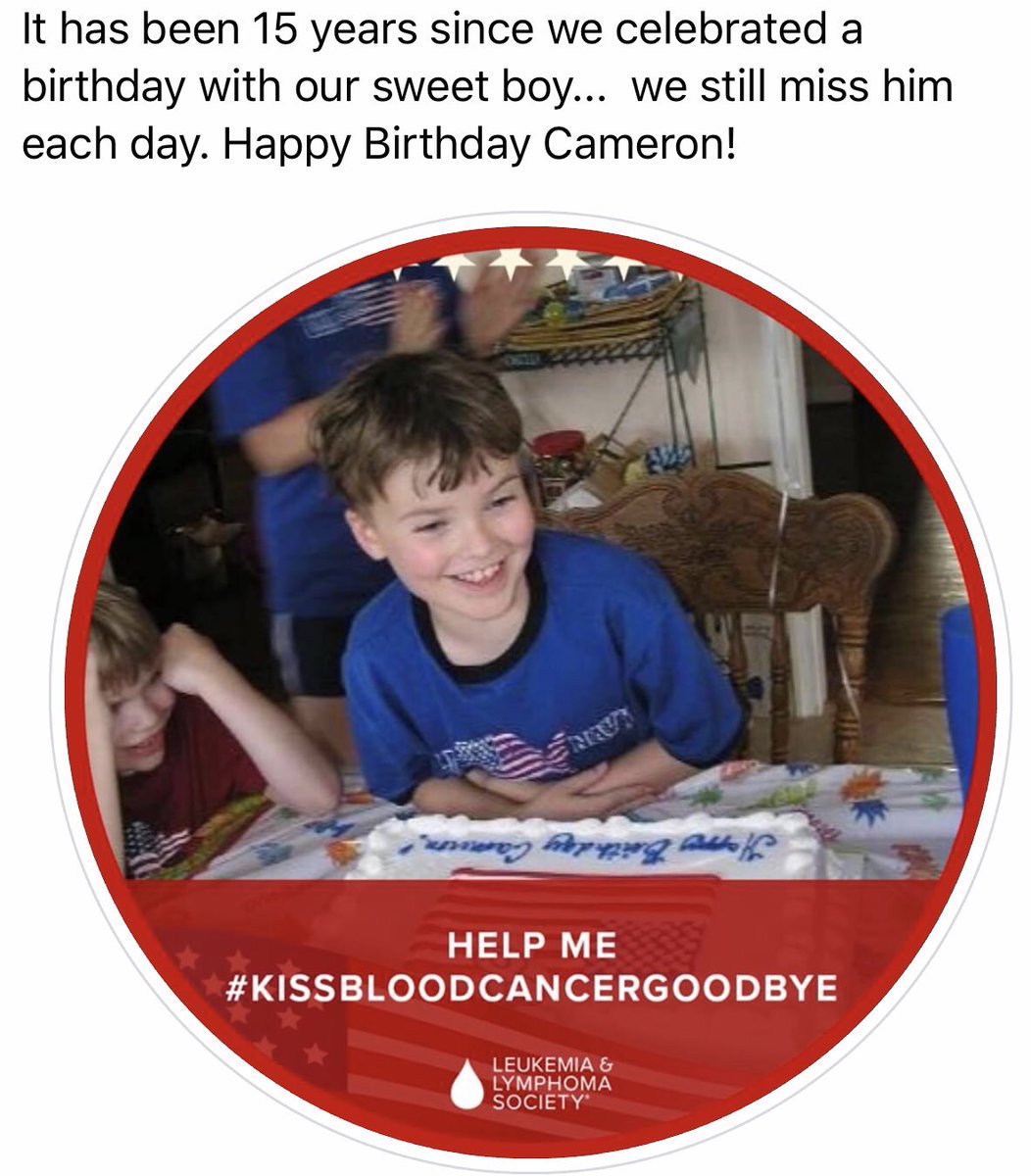 15 years ago... he would have changed the world. #kissbloodcancergoodbye