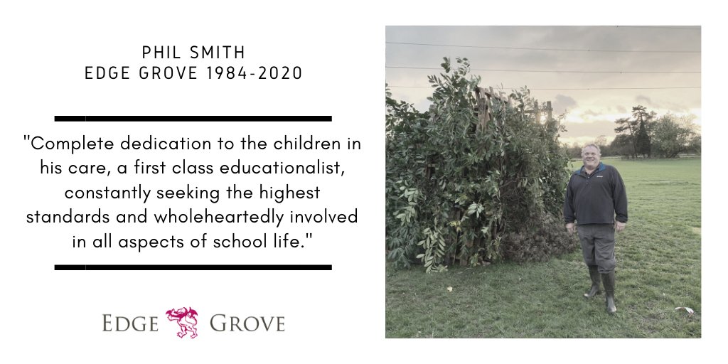 After 36 years of service, today we say goodbye and happy retirement to Phil Smith. Edge Grove won't be the same without his powerful singing voice, spectacular fireworks displays and tireless commitment to the school. You will be missed. #EGLegend #EndOfAnEra
