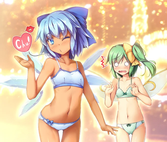 なんとなく下着差分を作ってみた
#チルノ #大妖精 