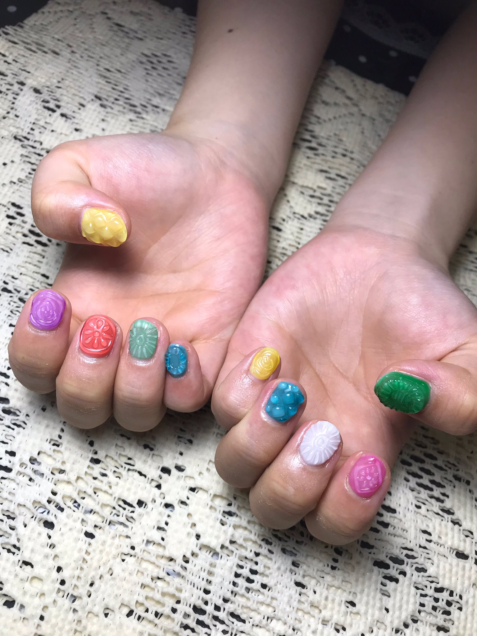 Private Salon Allure お客様ネイル サクマドロップスo W O ﾄﾞﾔｧ ネイル ネイルアート ネイルデザイン ネイルサロン プライベートサロン ジェルネイル サクマドロップス 3d フルオーダー やり放題 新宿 新宿三丁目 新宿五丁目