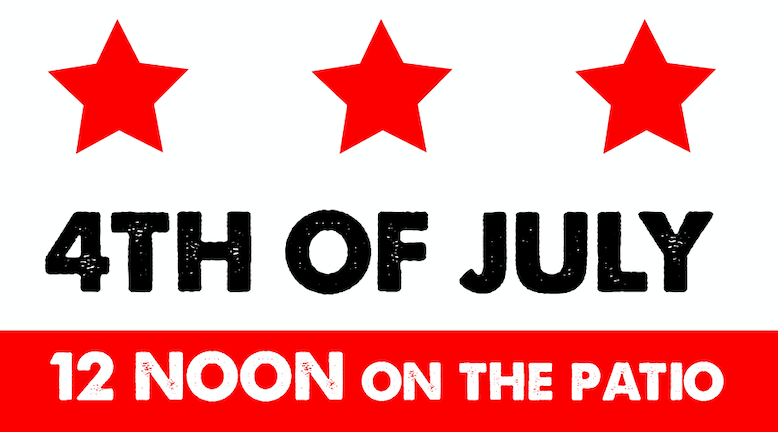 Today is the day - join us on the patio starting at noon for our #FourthofJuly PIG ROAST. Or order ahead for takeout - room11dc.com.