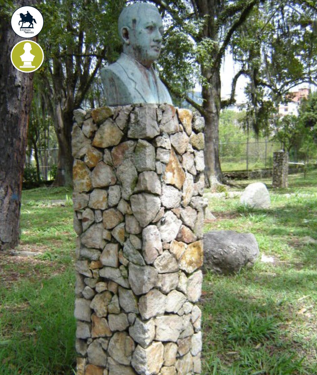 estatuasmerida's tweet photo. #Fotohistoria |1963| El busto del periodista #EmilioMenottiSpósito (1891-1951) formó parte de las cinco obras escultóricas con las cuales se inauguró el #ParqueDeLosEscritoresMerideños el 14/12/ 1963.

#EstatuasdeMerida
#Merida_ve https://t.co/Ltq1wmyONT