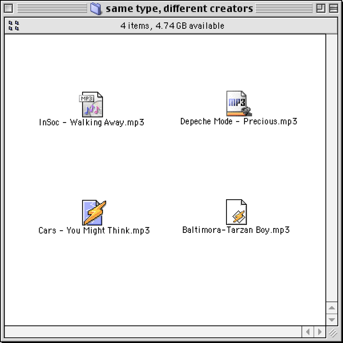 museumsound's tweet photo. Our 'MP3 @ 25' FREE online exhibition will celebrate a quarter century of compressed digital audio: https://t.co/7YPXQudUvd
(Clockwise from upper left: 4 flavours of MP3 via the Mac OS 9.1 creator code β #iTunes, #Audion, #SoundApp, and #WinAmp.)
#happybirthdayMP3 #MP3at25 https://t.co/NELKgS4OX1