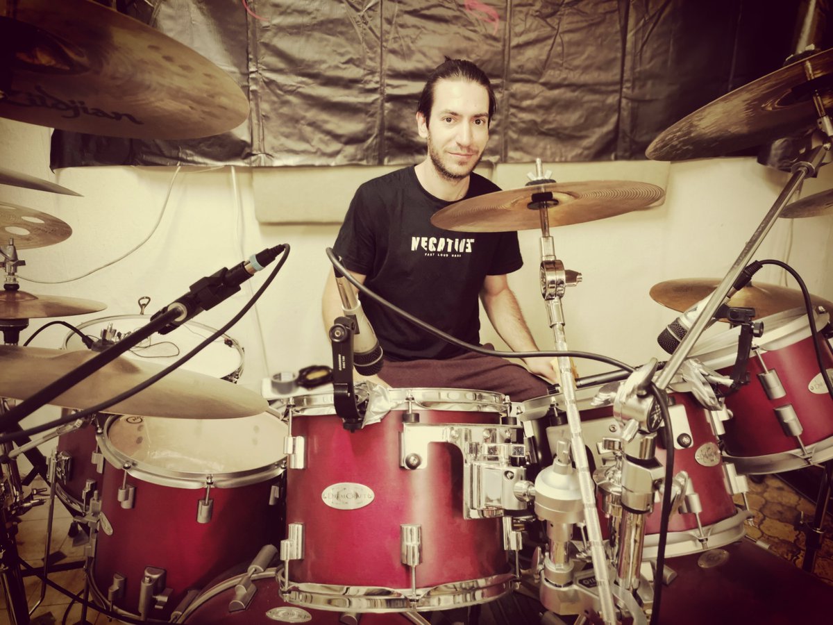 aegoniaband's tweet photo. We're recording drums today! Something new's coming up... well, not very soon :D

#aegonia #drums #drummer #recording #fantasy https://t.co/1fIVQIbgk4