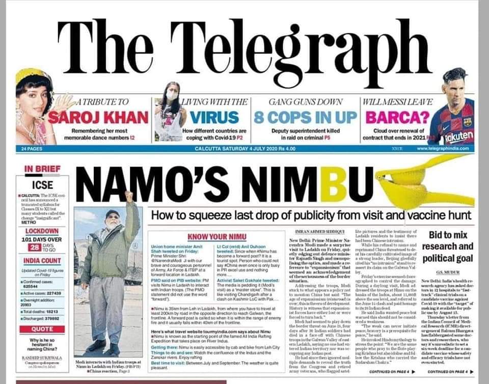 maulinshah9's tweet image. See the difference between The Real Statesman Dr Manmohan Singh v/s The Great Stuntman Modi! #MunnaBhaiMBBS #WeWantChinaMuktGalwan #ModiInLeh