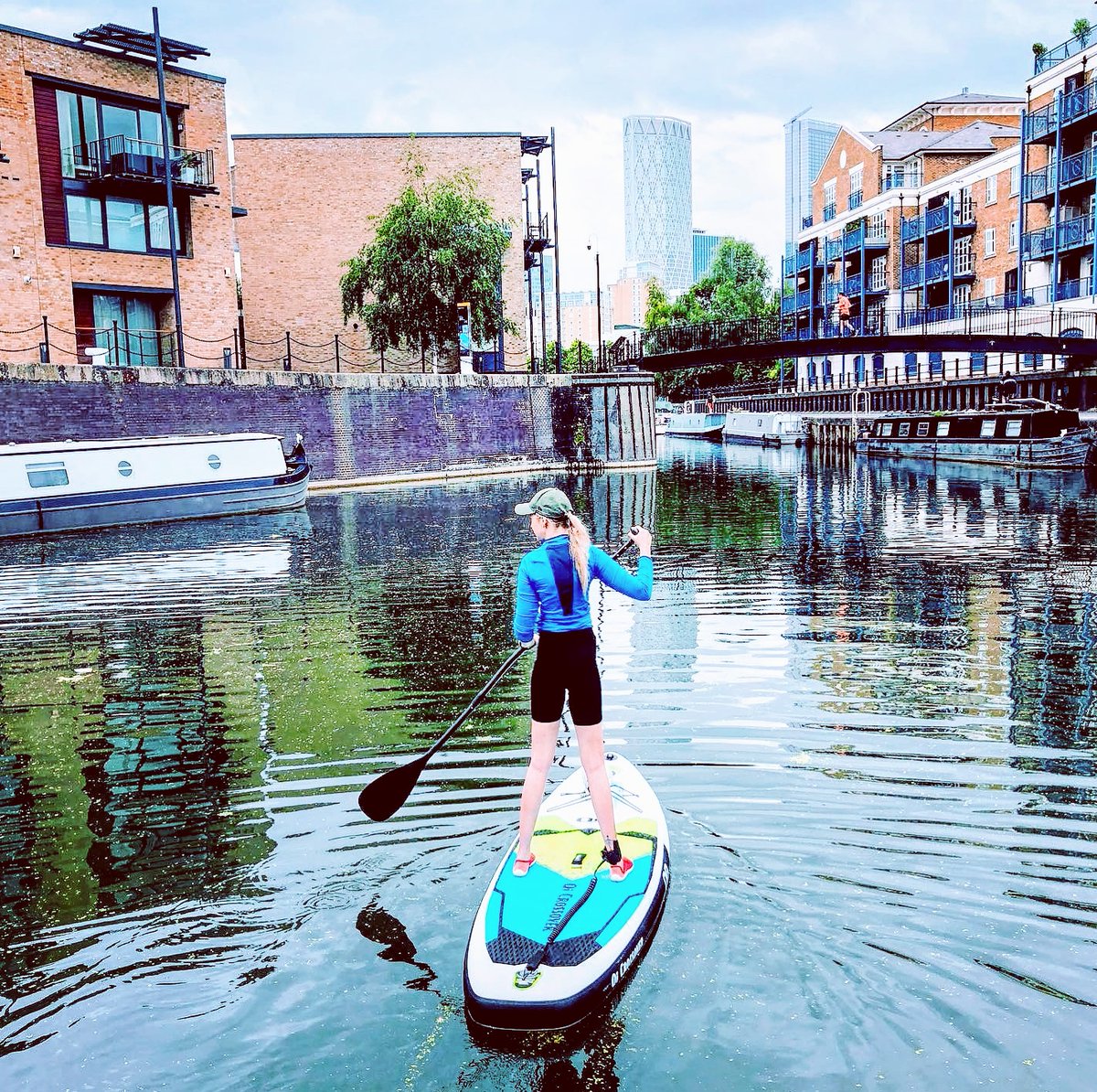 QurocSUP's tweet photo. It's fantastic to see more and more paddle boards out on the city waterways. Thank you Erika for the pic of City SUPing in London's Limehouse Basin https://t.co/ahW3y9RNbl https://t.co/skT4cKAh6L