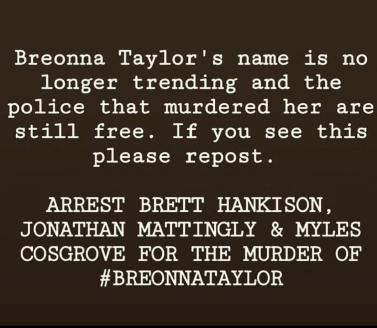 BDaveWalters's tweet photo. #BreonnaTayor https://t.co/l9G604ljAy