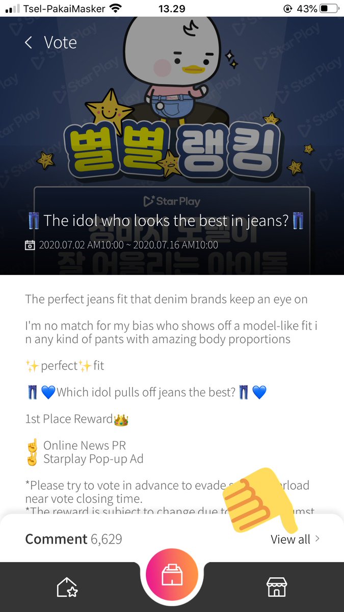 part 2how to earn silver star tokens besides watching ads on starplay app:1. open any vote polling, click view all on the comment section2. write comment and postu will earn 10 silver star tokens per comment but i’m not sure how much is the limit, just try it out! ’▽’ ♡