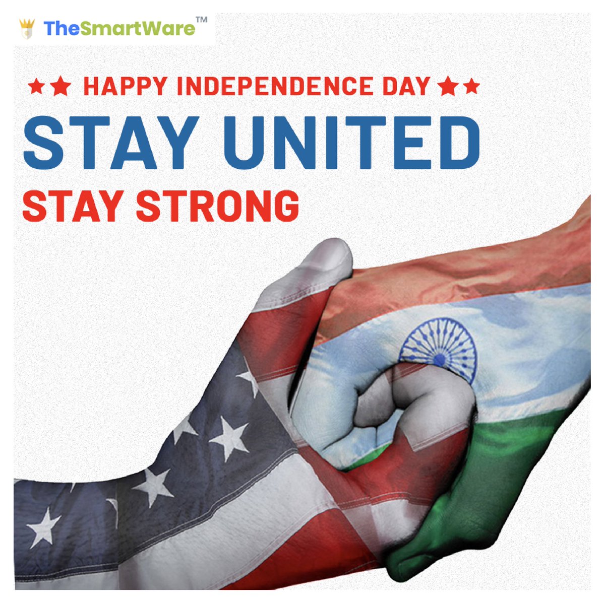 SmartXaaS's tweet image. We, at @TheSmartWare, Wishes Happy Independence Day to the nation where Courage and Fortitude is the Norm.
Let’s Stay United To Stay Strong.

Visit us at - thesmartware.com
.
.
.
#thesmartware #happyindependenceday #america #usa #fourthofjuly #4thofjuly #thefourth #july4th