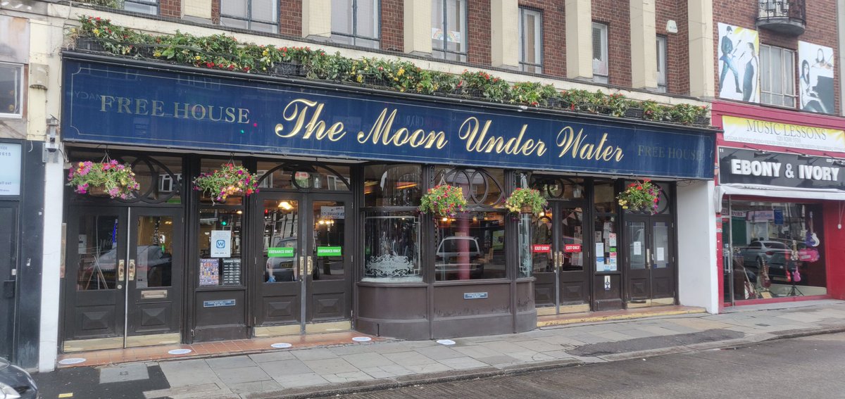 Here it is, the Moon Under Water in Colindale, the pub I *believe* will serve the first pint in London for three and a half months, at 8am. Fairly sure there will be an earlier starter somewhere out there in England. If so, let me know about it.