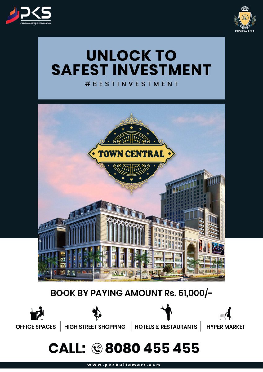 pksgroup2016's tweet photo. A rare opportunity for an Investor. Unlock to Safer World.
#PksGroup #TownCentral #realestate #commercialproperty #unlock1 #StayHomeStaySafe https://t.co/k4fFEOVYuA