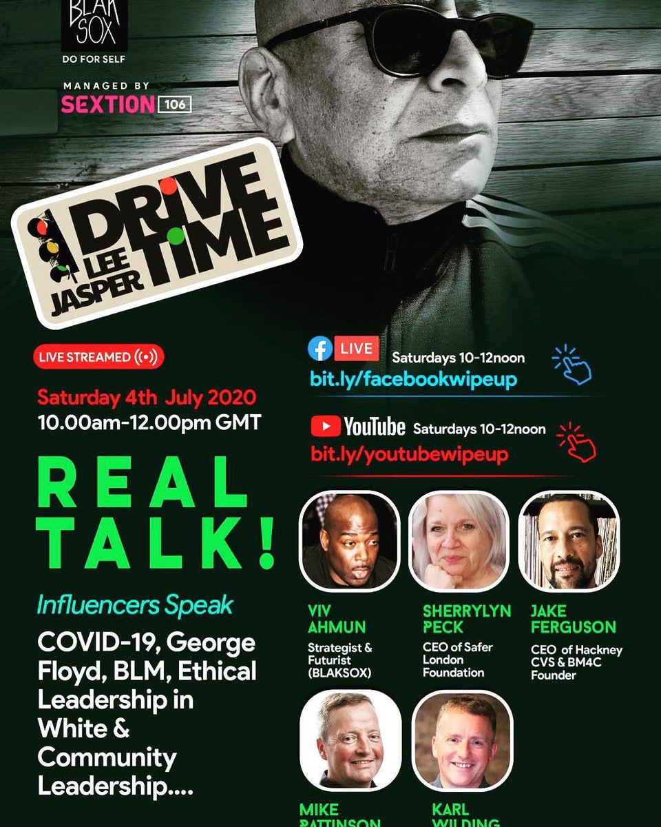 BameFor's tweet photo. Lee Jasper Drive Time Links 10am live this morning on Facebook https://t.co/t8crl3H8Oe and YouTube https://t.co/tQI7XNDkBH #BlackLivesMatter #Covid19UK #AntiRacism #EthicalLeadership #LeeJasperDriveTime https://t.co/48QFriU8kO