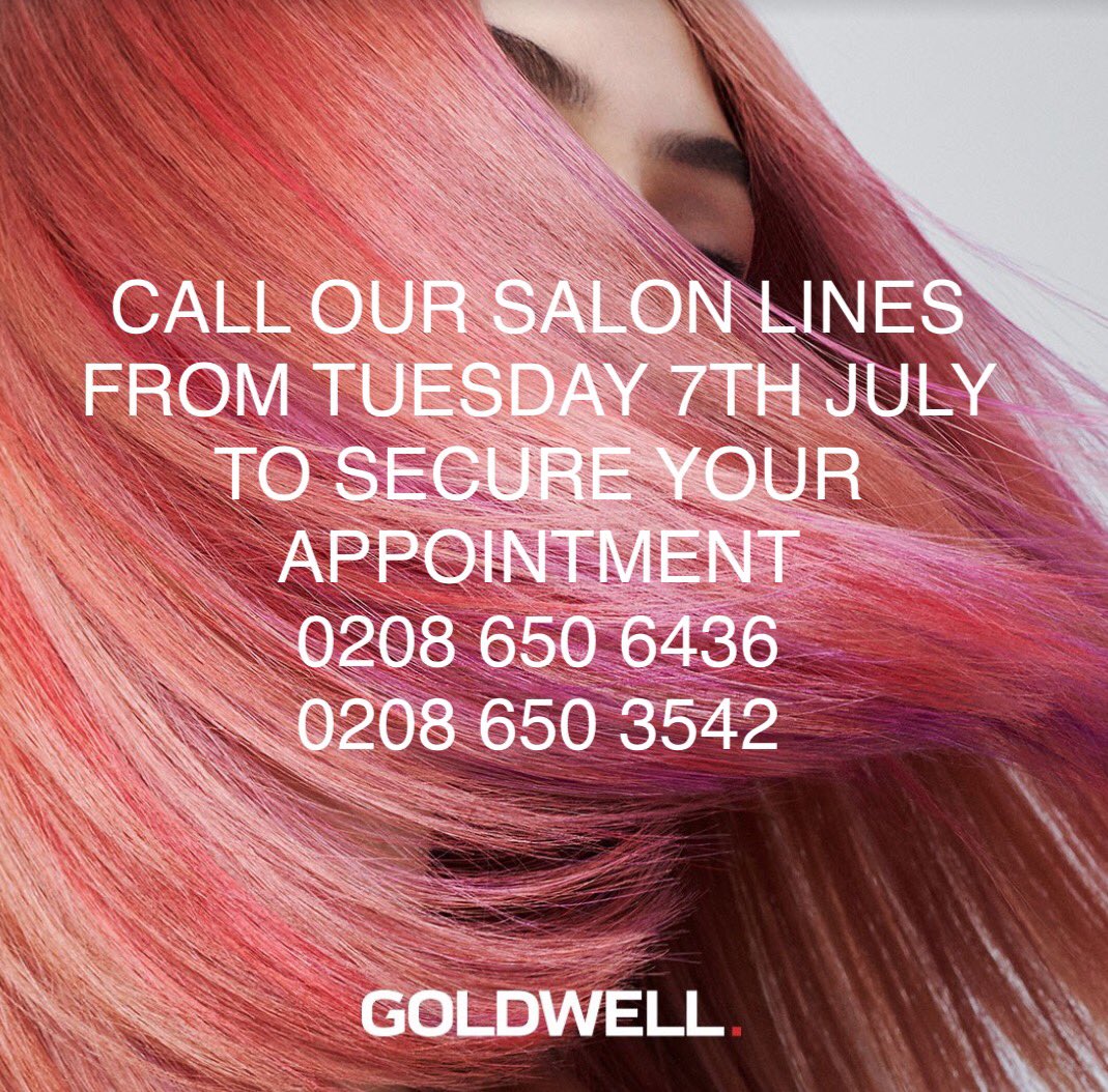 Our waiting list has now closed!
We have attempted to contact everyone on it.
Please check your voicemails, texts and emails.
Our appointments are now open to all from TUESDAY 7th JULY.
Please call the salon from Tuesday on 0208 650 6436 / 0208 650 3542