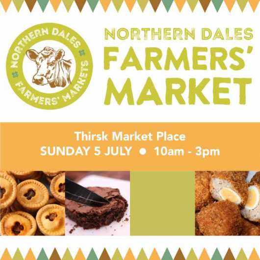 Sunday sees the return of  the monthly Farmers Market in Thirsk after lockdown. All of the traders are independent family businesses.