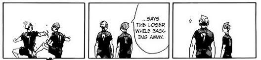 furudate& #39;s really good at putting these small panels in the manga that showcase details about what kind of siblings these two are and that is: they love messing with each other