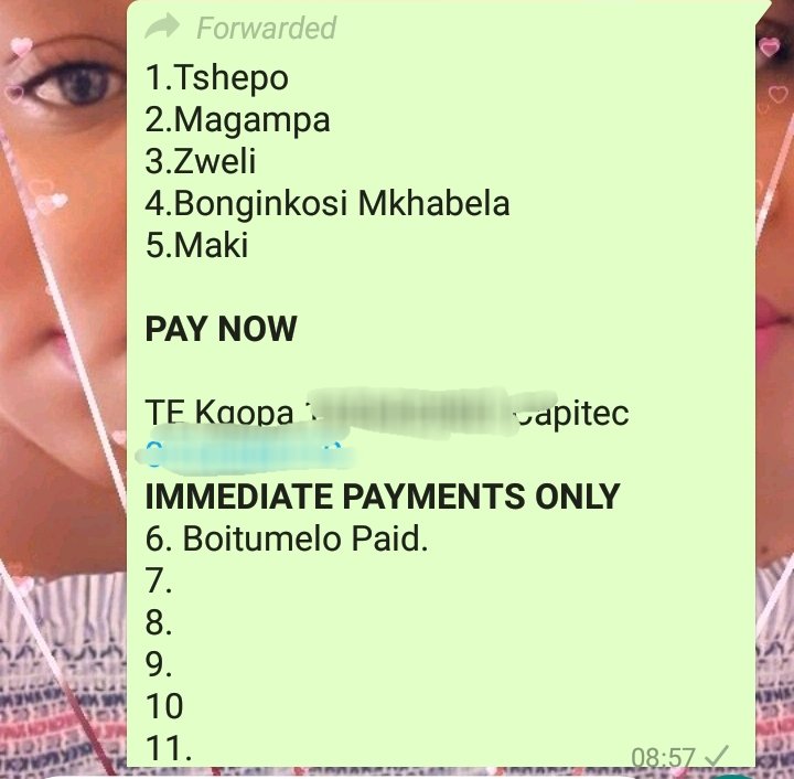 MamaPK3's tweet photo. @poah_d Join my team, R100 gets you R600 and R1000 gets you R6000 https://t.co/x8dQU2xmdc