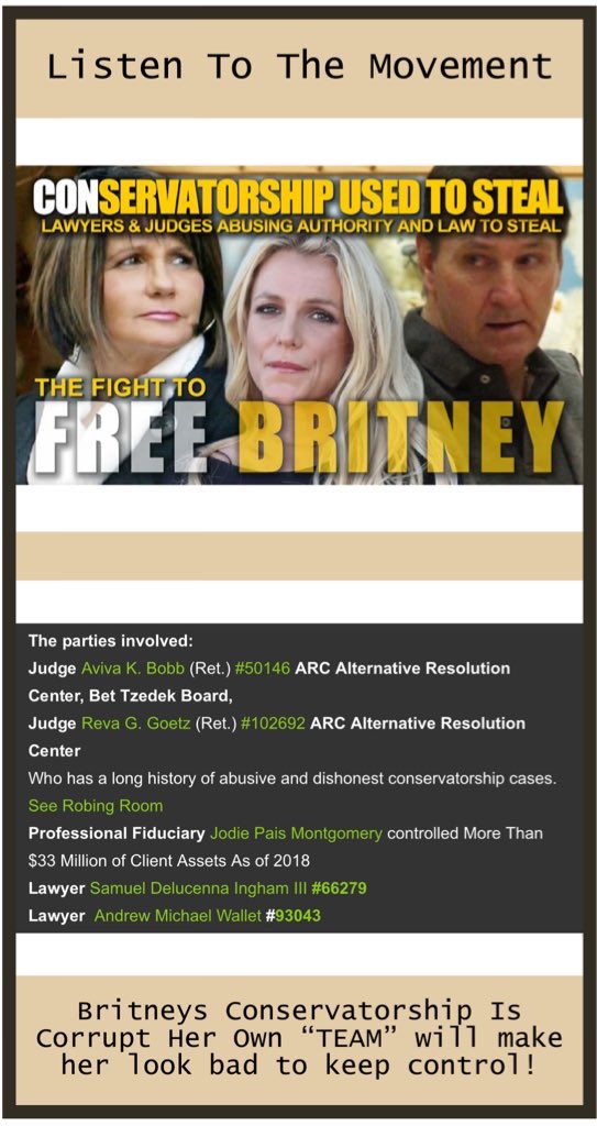 Faye Asghani on Twitter "Britney has court 7/22 we should do justice