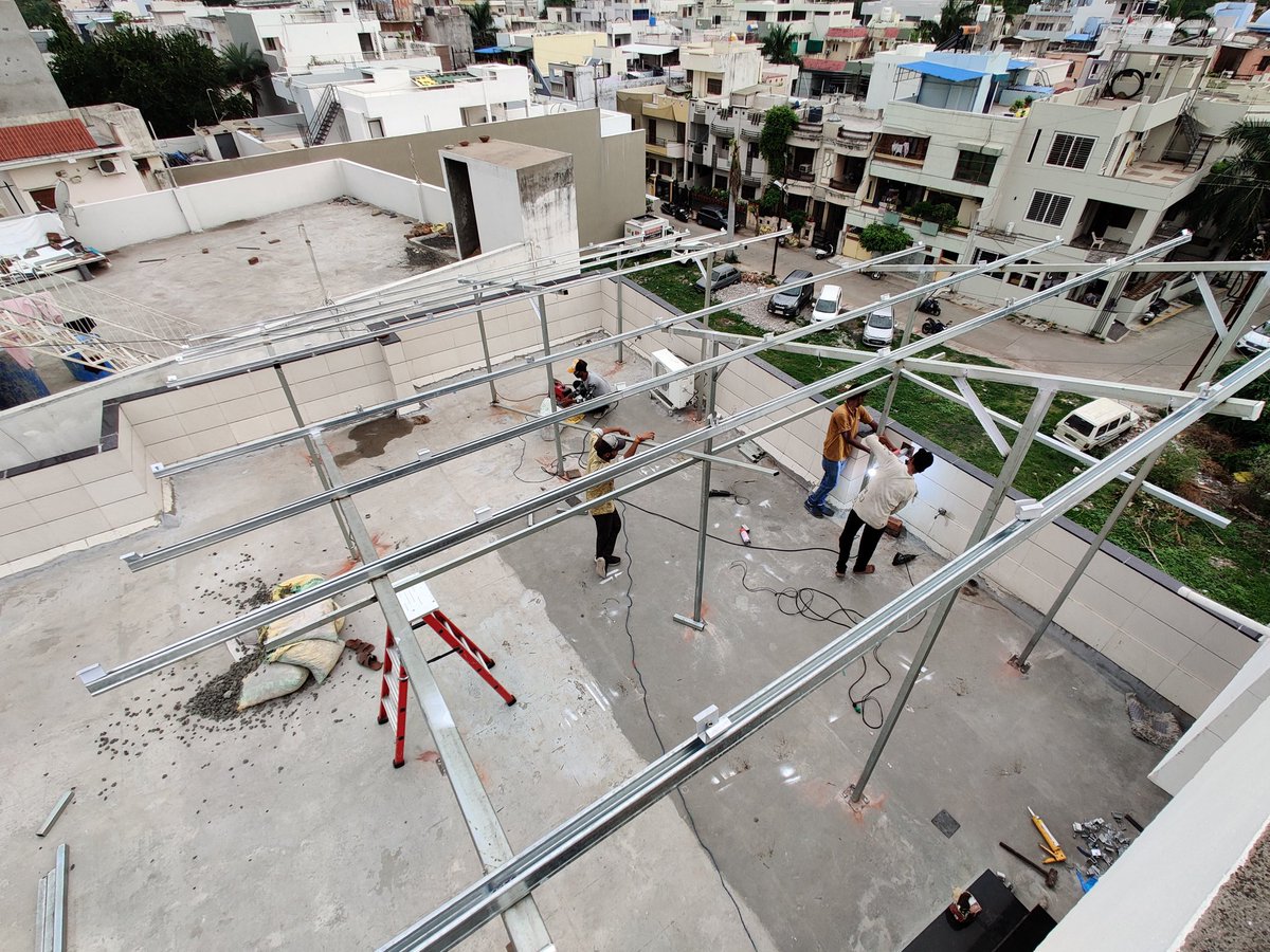 IndianSolar1's tweet photo. Site work resumed after lockdown..
.
.
.
#GoSolar #solarpower #solarpanelsystem #solarenergy #cleanenvironment #greenenergy 
.
.
For enquiry DM / Call on
+91-9479785747, 9424836103 https://t.co/BOeQN7UCSh