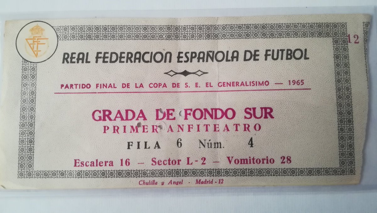Tal día como hoy, hace 55 años, ganamos la tercera copa. Contra el Real Zaragoza 1-0, gol de Cardona